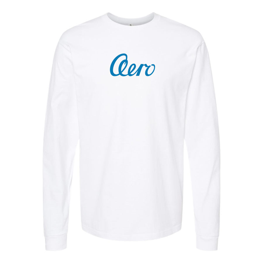 Men's Aero   Logo Cotton Long Sleeve T-Shirt