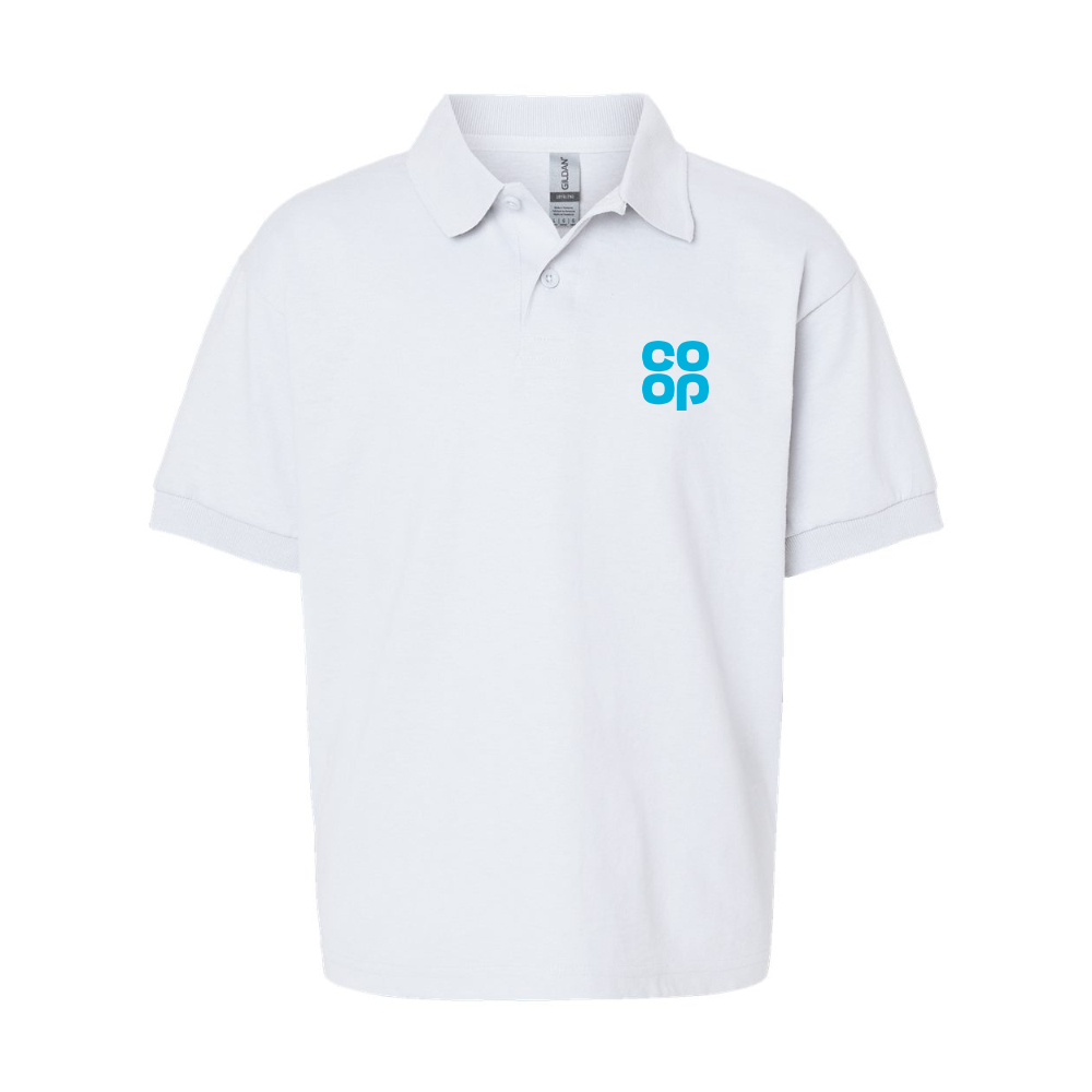 Youth CoOp Gildan Dry Blend Jersey Polo