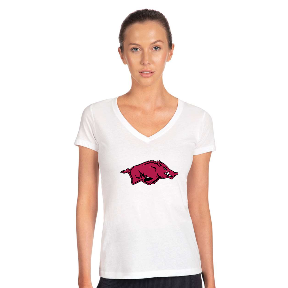 Women's   Arkansas Razorbacks Next Level V-Neck T-Shirt