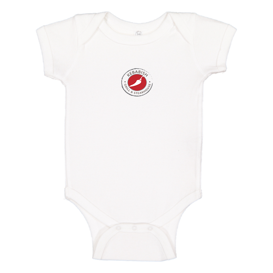 Kebabish Grill & Steakhouse Logo Baby Onesie Romper
