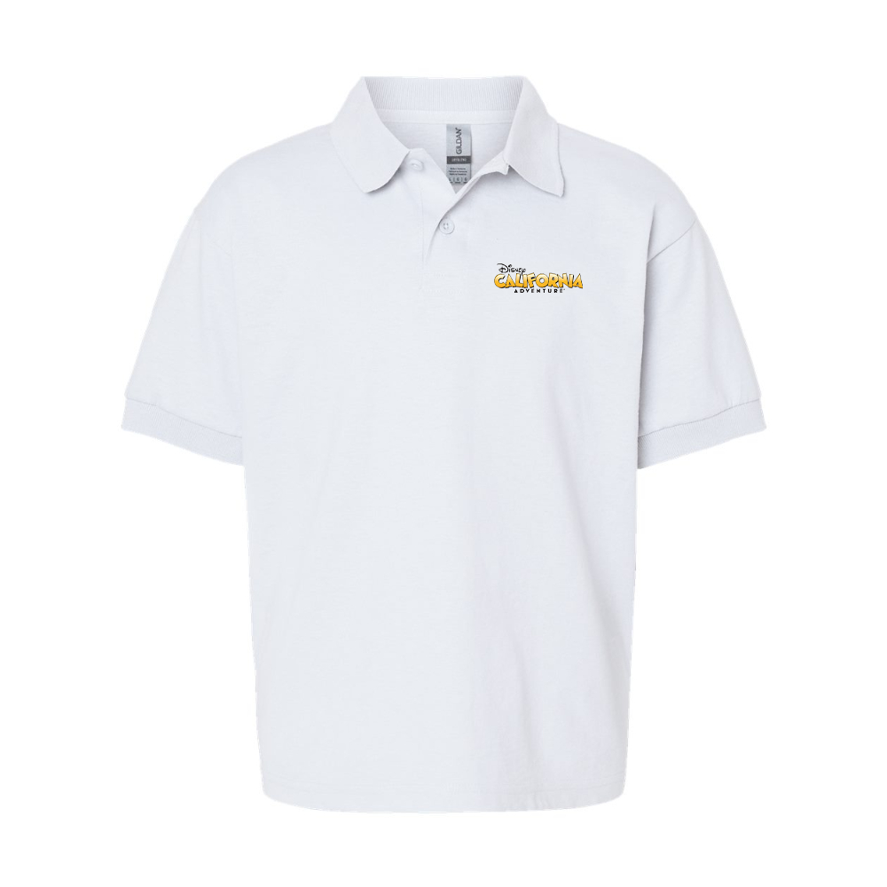 Youth Disney California Adventure Gildan Dry Blend Jersey Polo