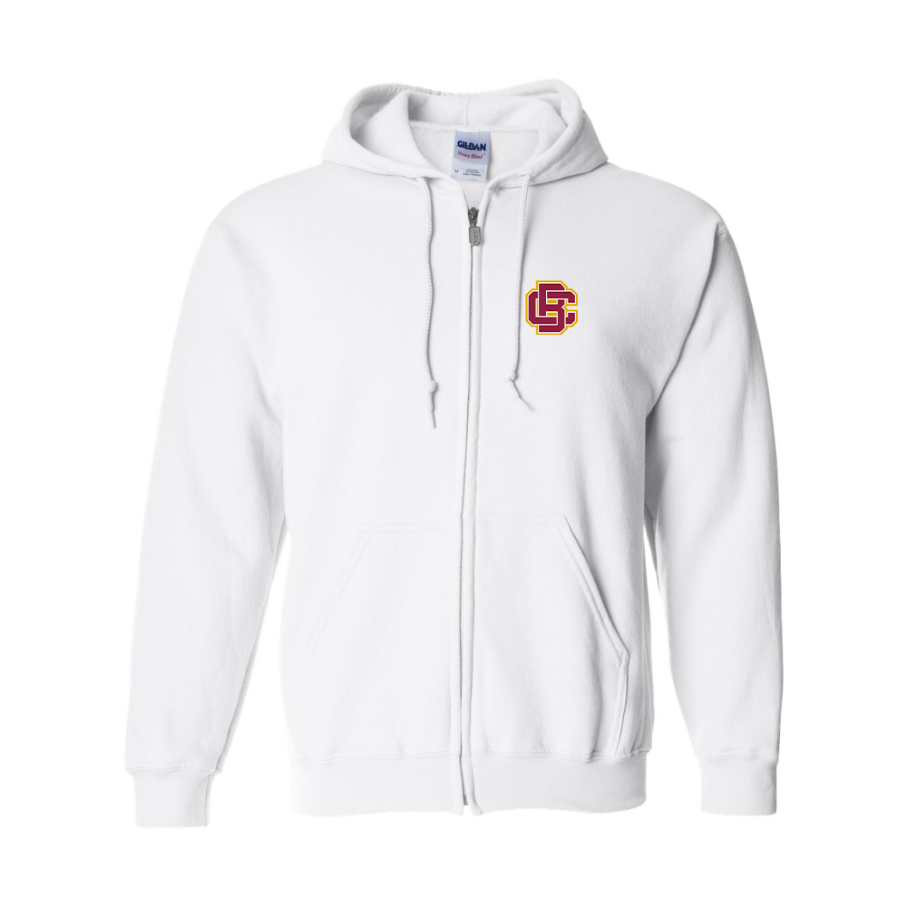 Men's Bethune Cookman Wildcats Gildan  Heavy Blend Full Zip Hooded Sweatshirt