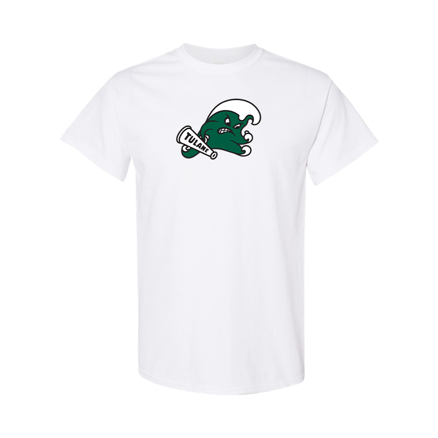 Men's Tulane Green Wave Logo   Cotton T-Shirt