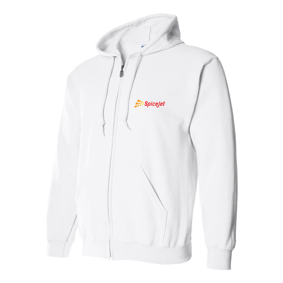 Men's SpiceJet Logo  Zipper Hoodie