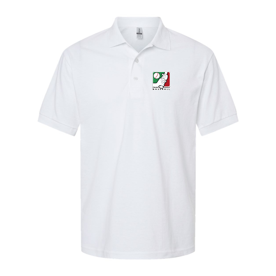 Men's Italian Baseball League Logo Dry Blend Polo
