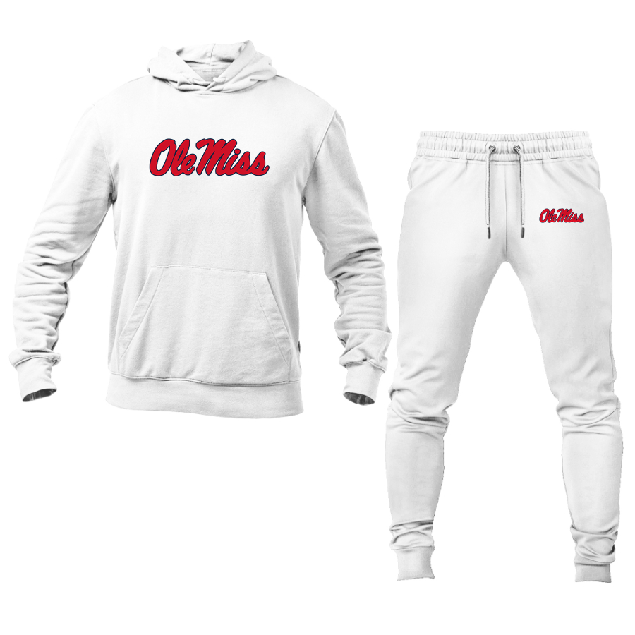 Men's Mississippi Rebels  Logo Hoodie Joggers Set