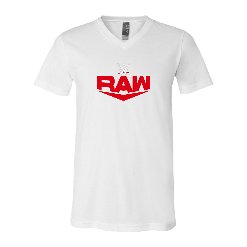 WWE Raw BELLA  CANVAS - Jersey V-Neck T-Shirt