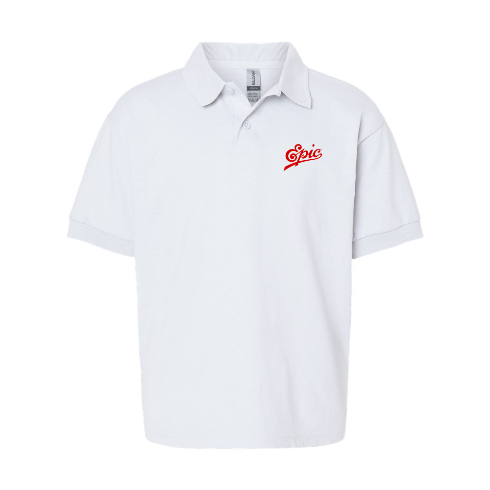 Youth Epic Records Gildan Dry Blend Jersey Polo