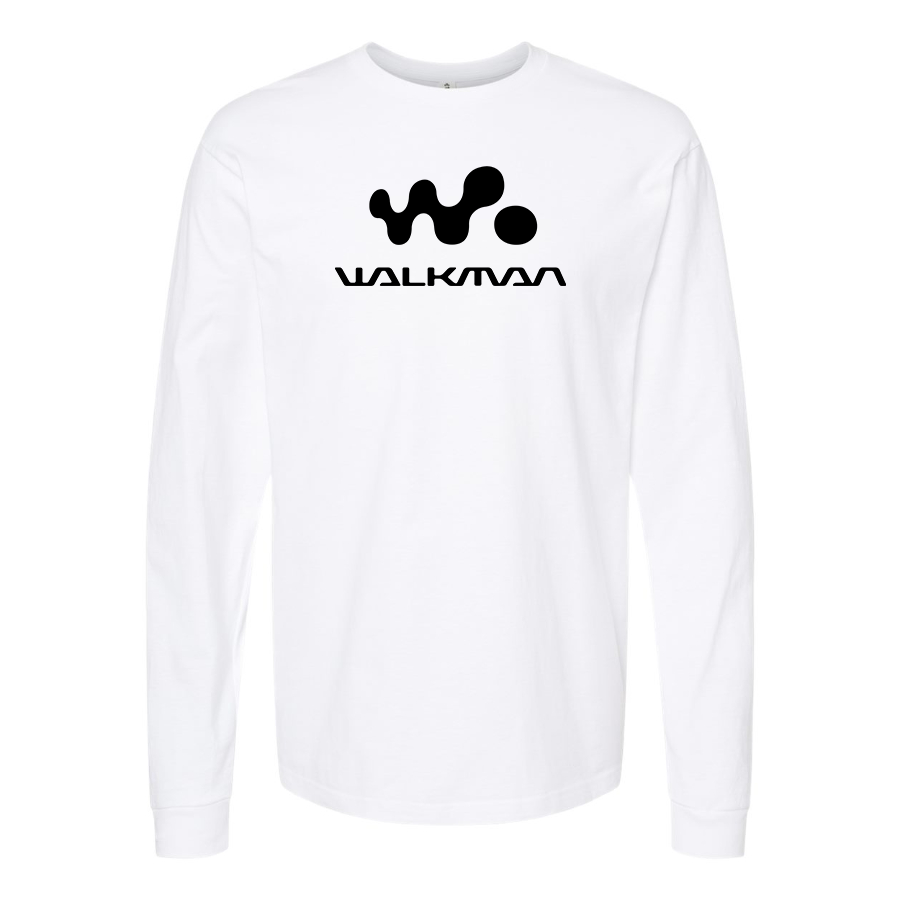 Men's Walkman Logo Cotton Long Sleeve T-Shirt