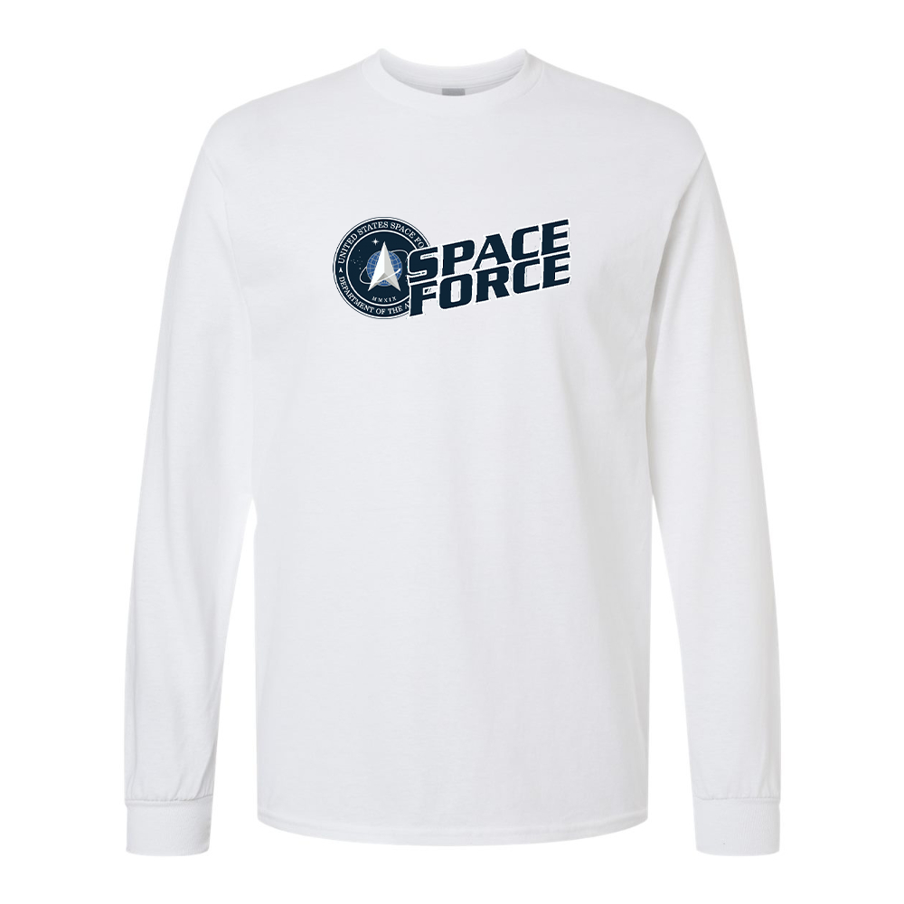 Men's  Space Force Gildan Heavy Cotton Long Sleeve T-Shirt