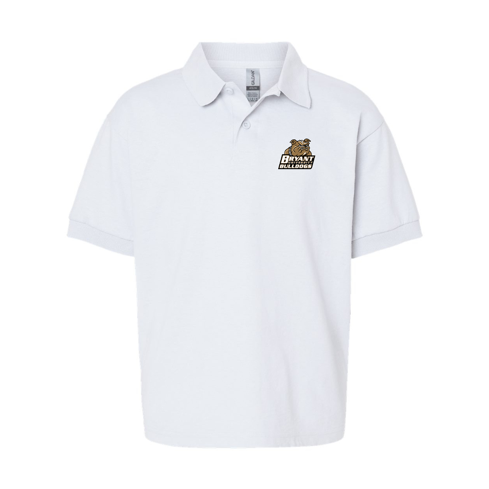 Youth Bryant Bulldogs Gildan Dry Blend Jersey Polo