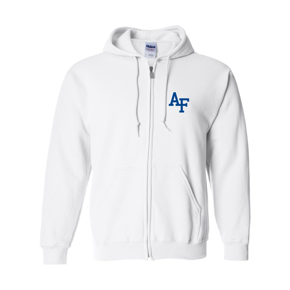 Men's Air Force Falcons  Gildan  Heavy Blend Full Zip Hooded Sweatshirt