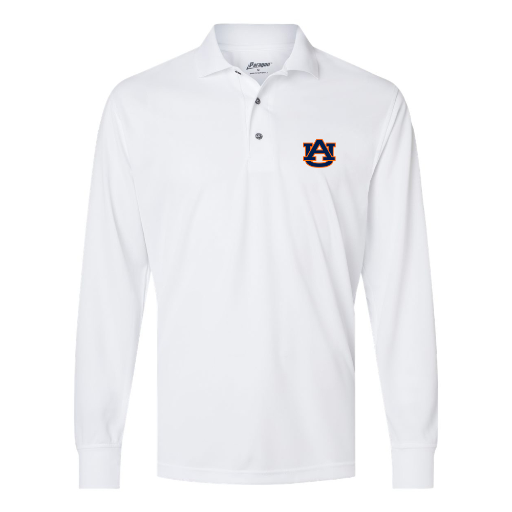 Men's    Auburn Tigers   Paragon Prescott Long Sleeve Polo