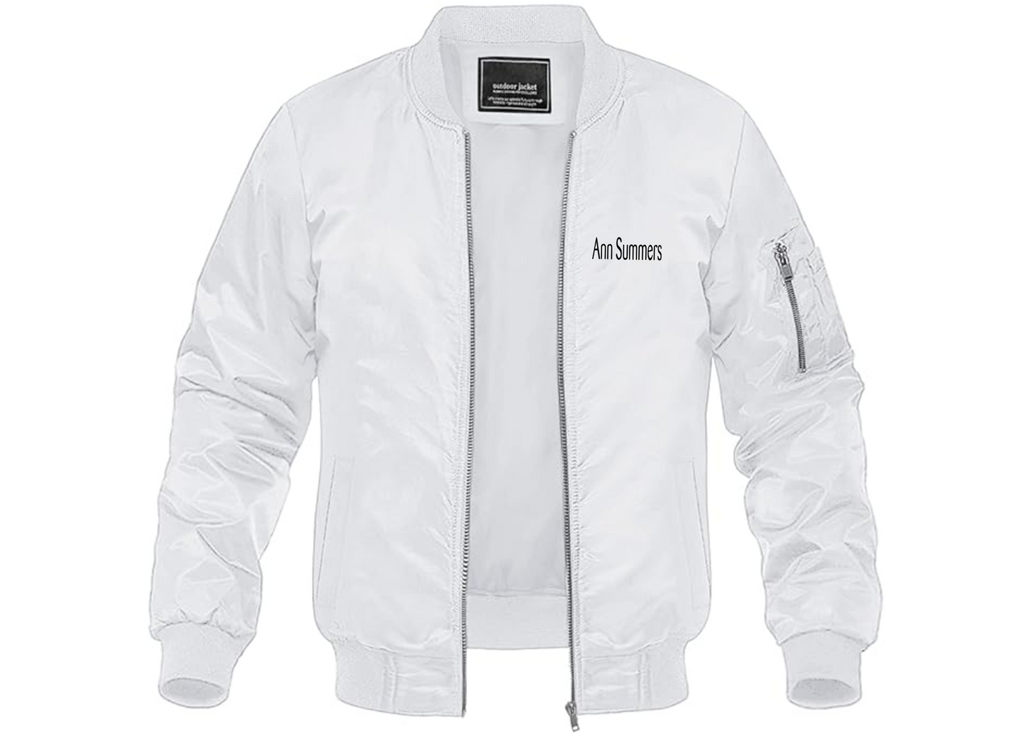 Men's Ann Summers Lightweight Bomber Jacket Windbreaker Softshell Varsity Jacket Coat