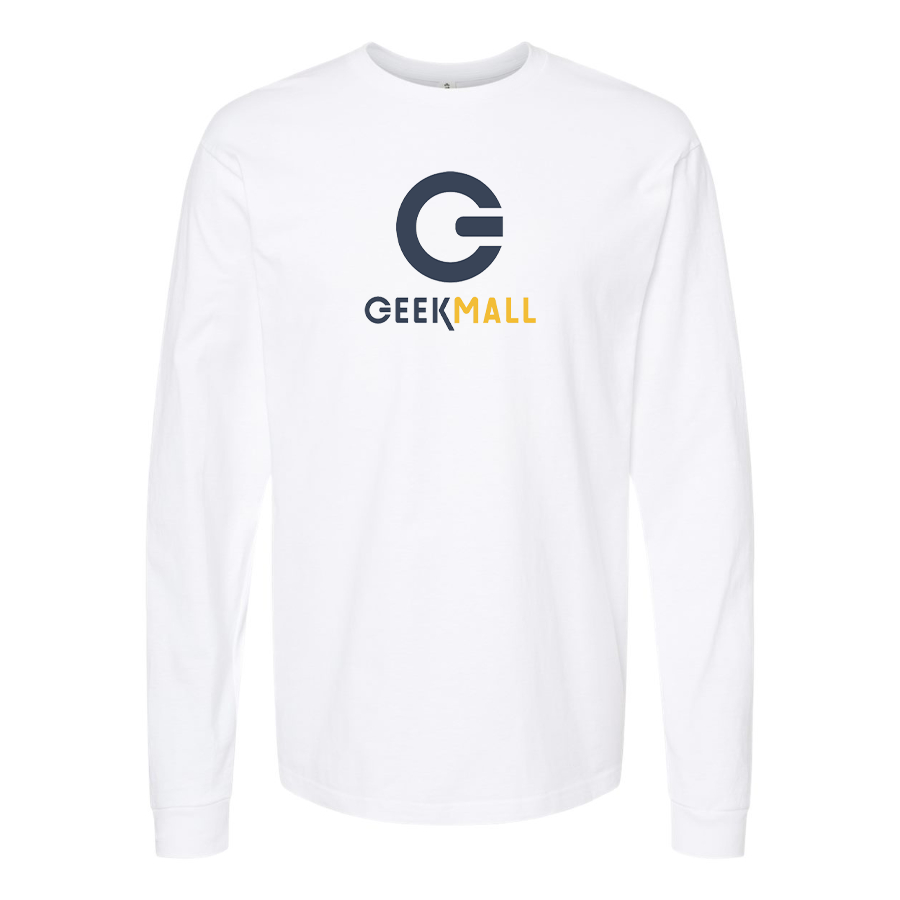 Men's Geekmall Logo  Cotton Long Sleeve T-Shirt
