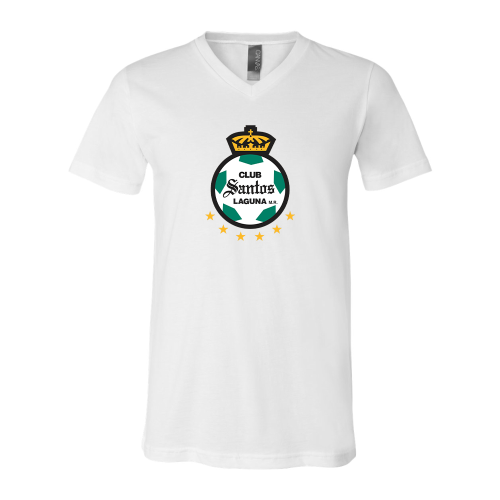 Santos Laguna Soccer BELLA  CANVAS - Jersey V-Neck T-Shirt