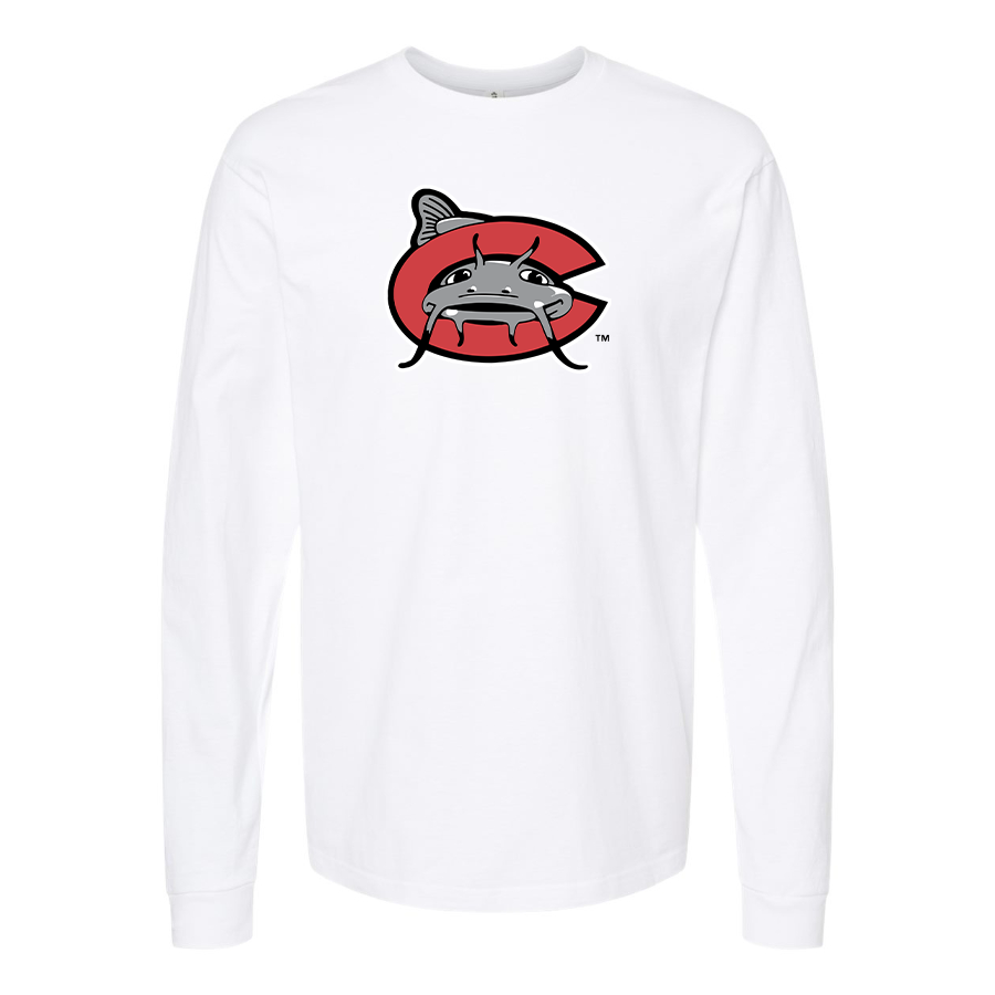 Men's Carolina Mudcats Logo Cotton Long Sleeve T-Shirt