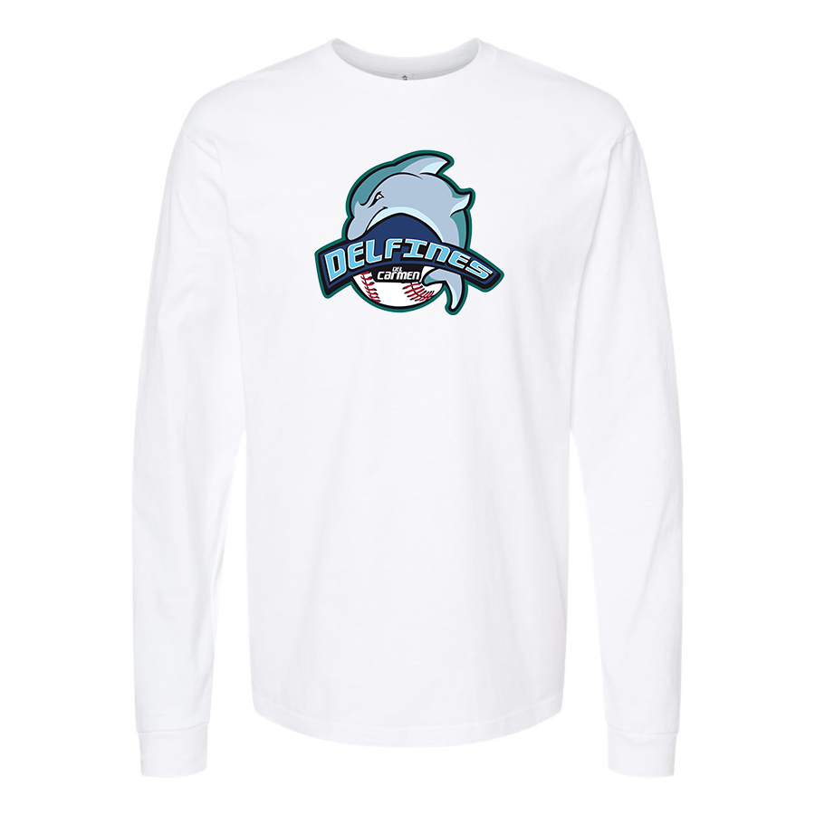 Men's Carmen Delfines Logo Cotton Long Sleeve T-Shirt