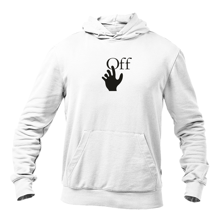 Men's Off-White Hand Logo Pullover Hoodie