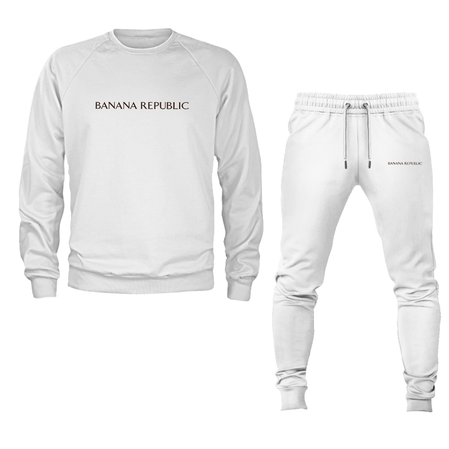 Men's Banana Republic Crewneck Sweatshirt Joggers Suit
