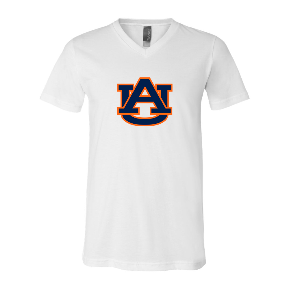 Auburn Tigers BELLA  CANVAS - Jersey V-Neck T-Shirt