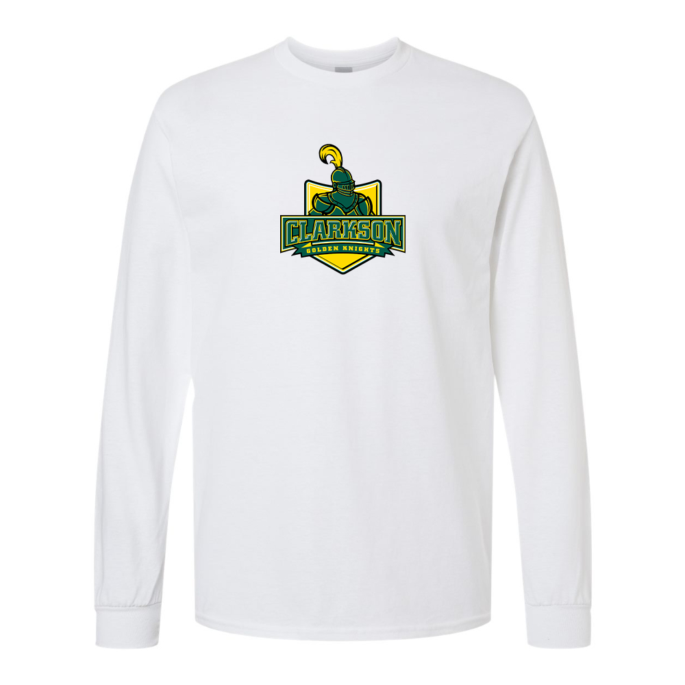 Men's Clarkson Golden Knights Gildan Heavy Cotton Long Sleeve T-Shirt
