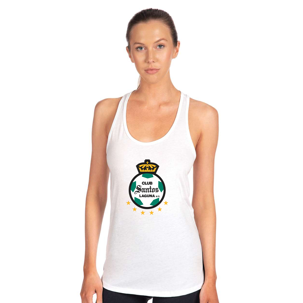 Women's Santos Laguna Soccer Next Level Ideal Racerback Tank