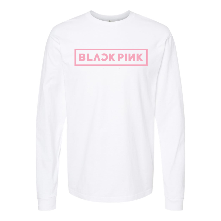 Men's  Blackpink Logo Cotton Long Sleeve T-Shirt
