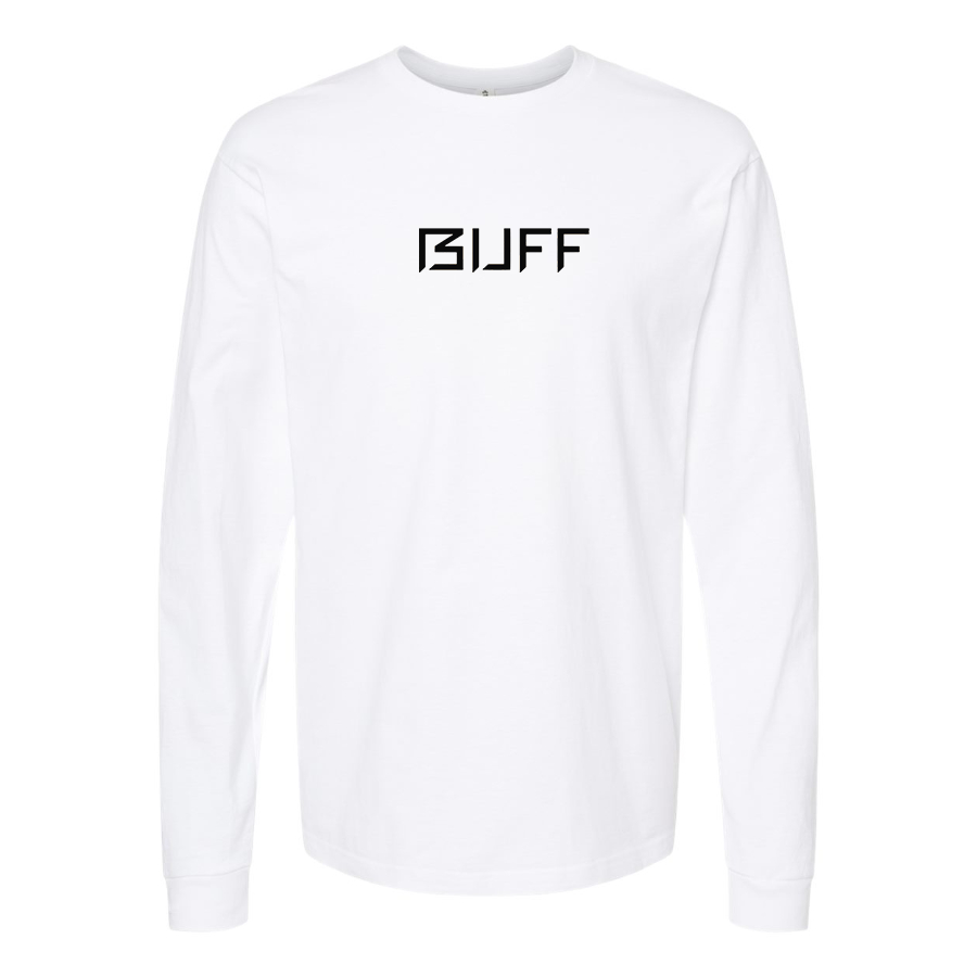 Men's Buff Logo Cotton Long Sleeve T-Shirt