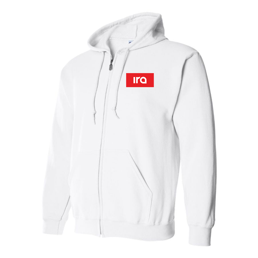 Men's IRA Logo Zipper Hoodie