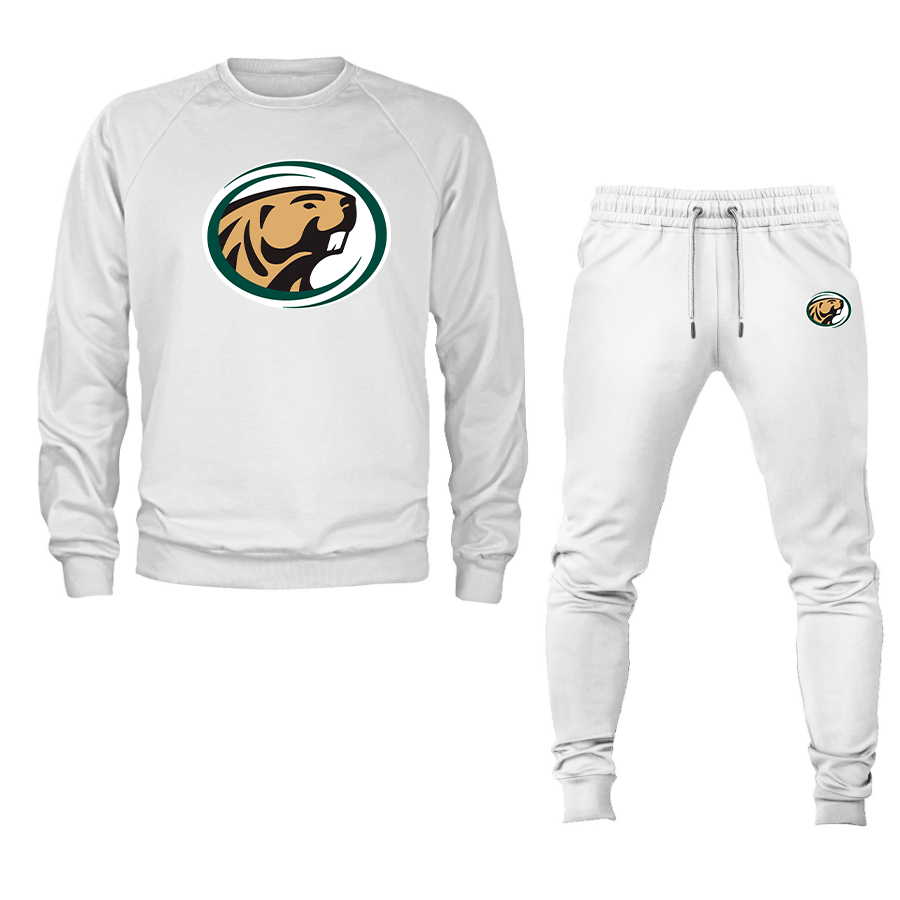 Men's  Bemidji State Beavers Crewneck Sweatshirt Joggers Suit