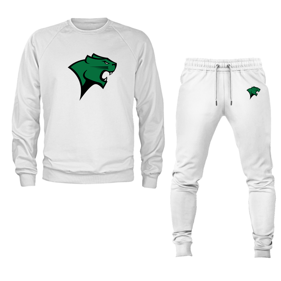 Men's Chicago State Cougars Crewneck Sweatshirt Joggers Suit