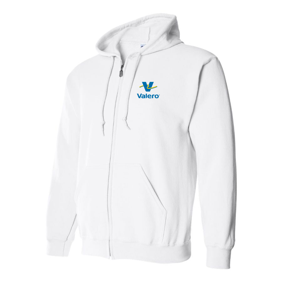 Men's Valero Gas Station Logo Zipper Hoodie