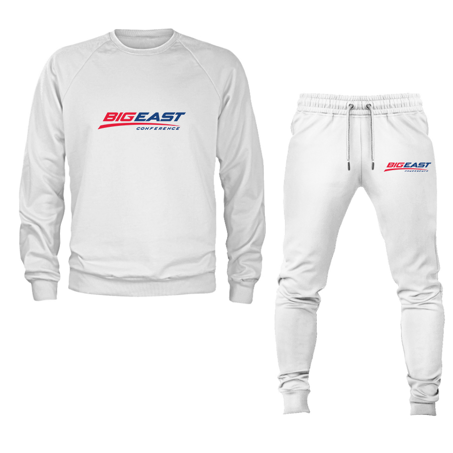 Men's Big East Conference Crewneck Sweatshirt Joggers Suit