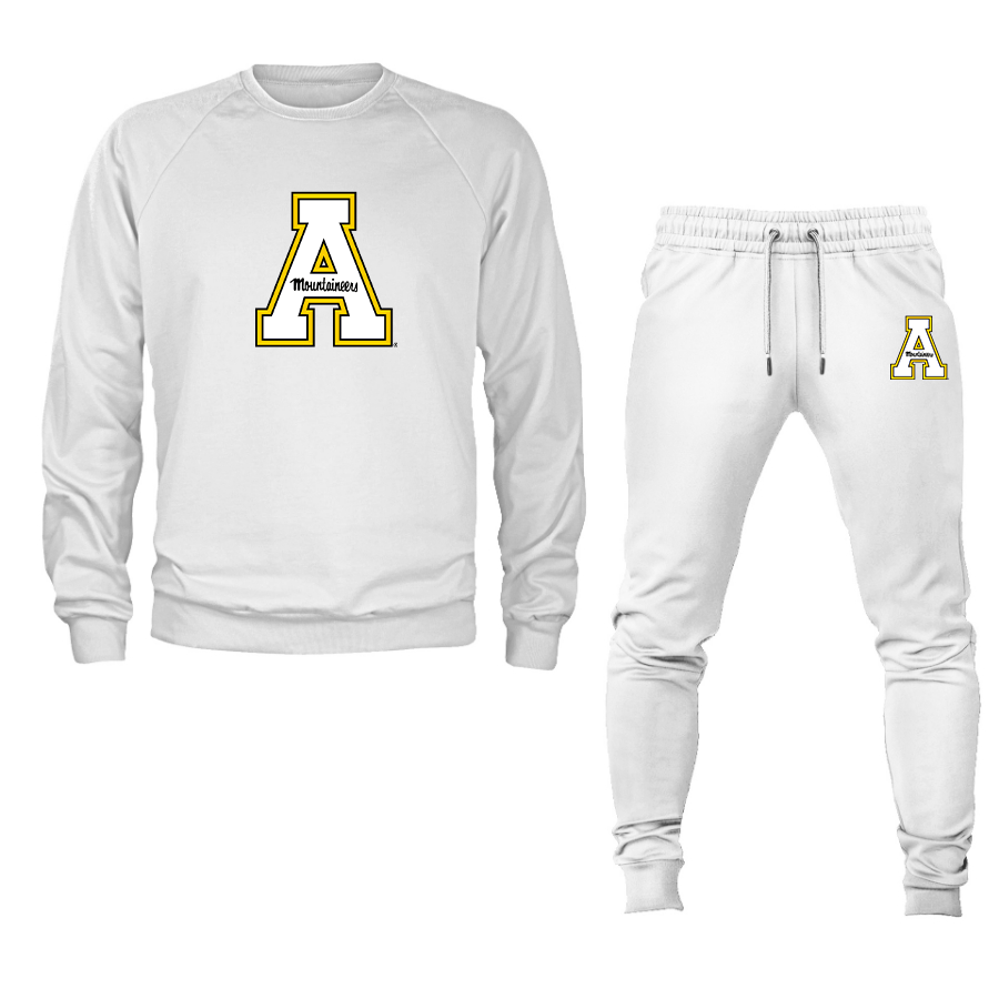 Men's Appalachian State Mountaineers Crewneck Sweatshirt Joggers Suit