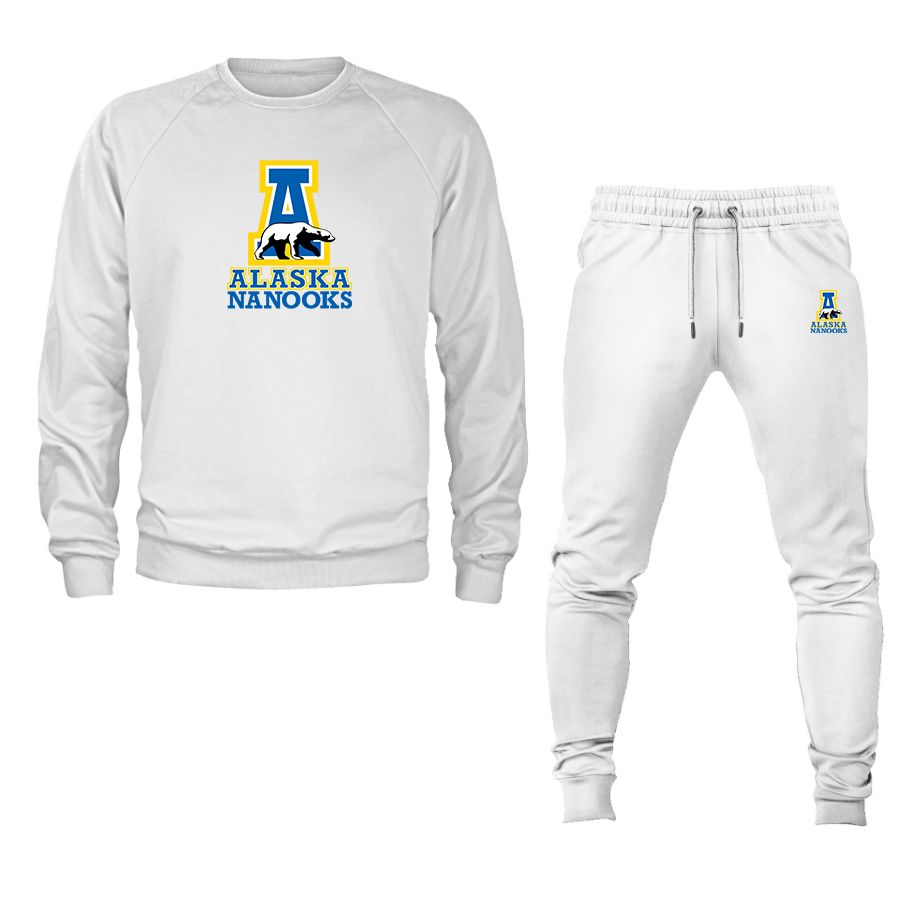 Men's Alaska Nanooks Crewneck Sweatshirt Joggers Suit