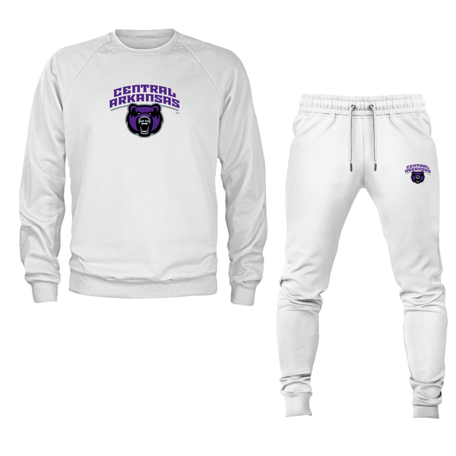 Men's Central Arkansas Bears  Crewneck Sweatshirt Joggers Suit