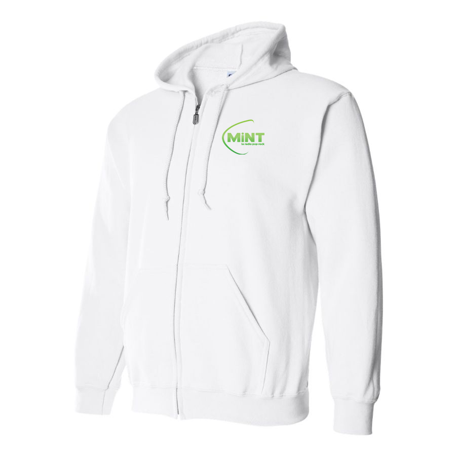 Men's Mint Radio Logo Zipper Hoodie