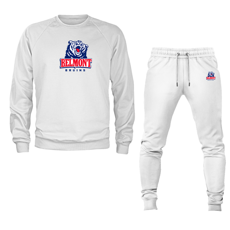 Men's  Belmont Bruins   Crewneck Sweatshirt Joggers Suit