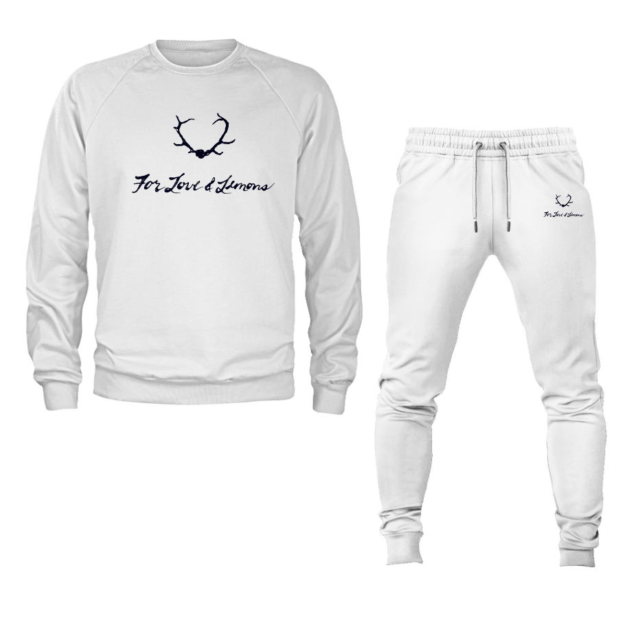 Men's For Loves & Lemons  Crewneck Sweatshirt Joggers Suit