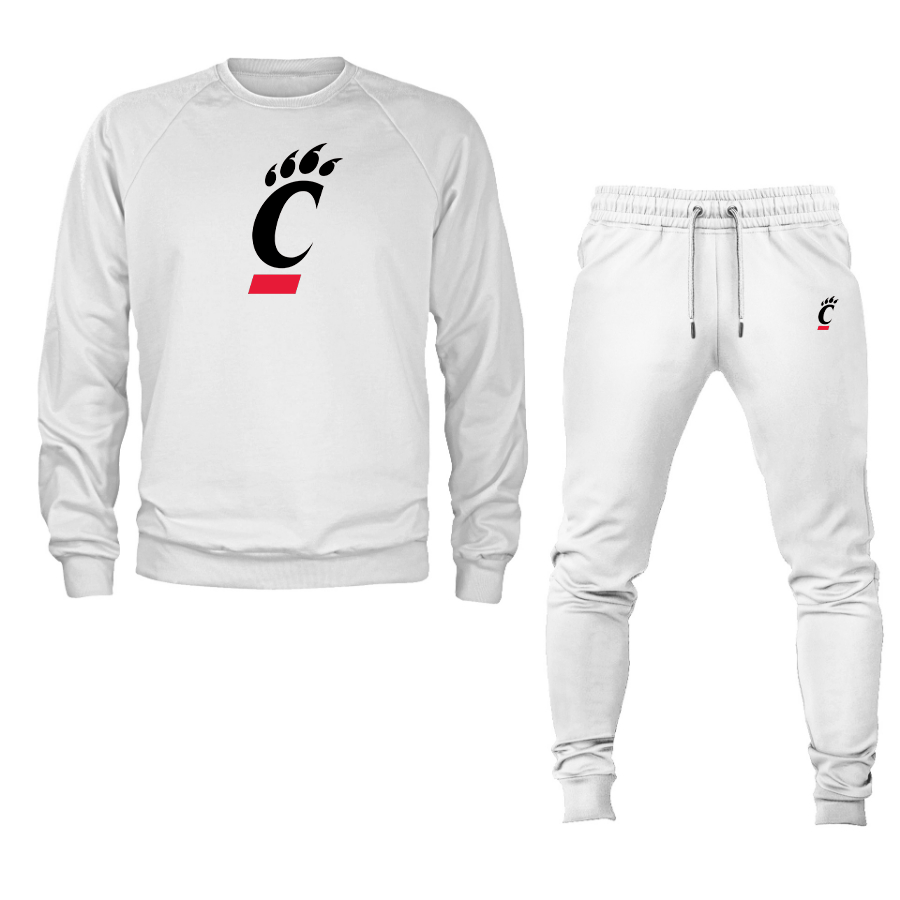 Men's Cincinnati Bearcats Crewneck Sweatshirt Joggers Suit