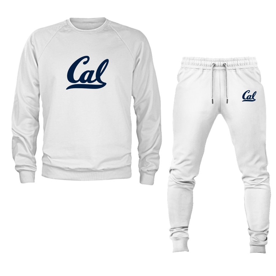 Men's California Golden Bears Crewneck Sweatshirt Joggers Suit