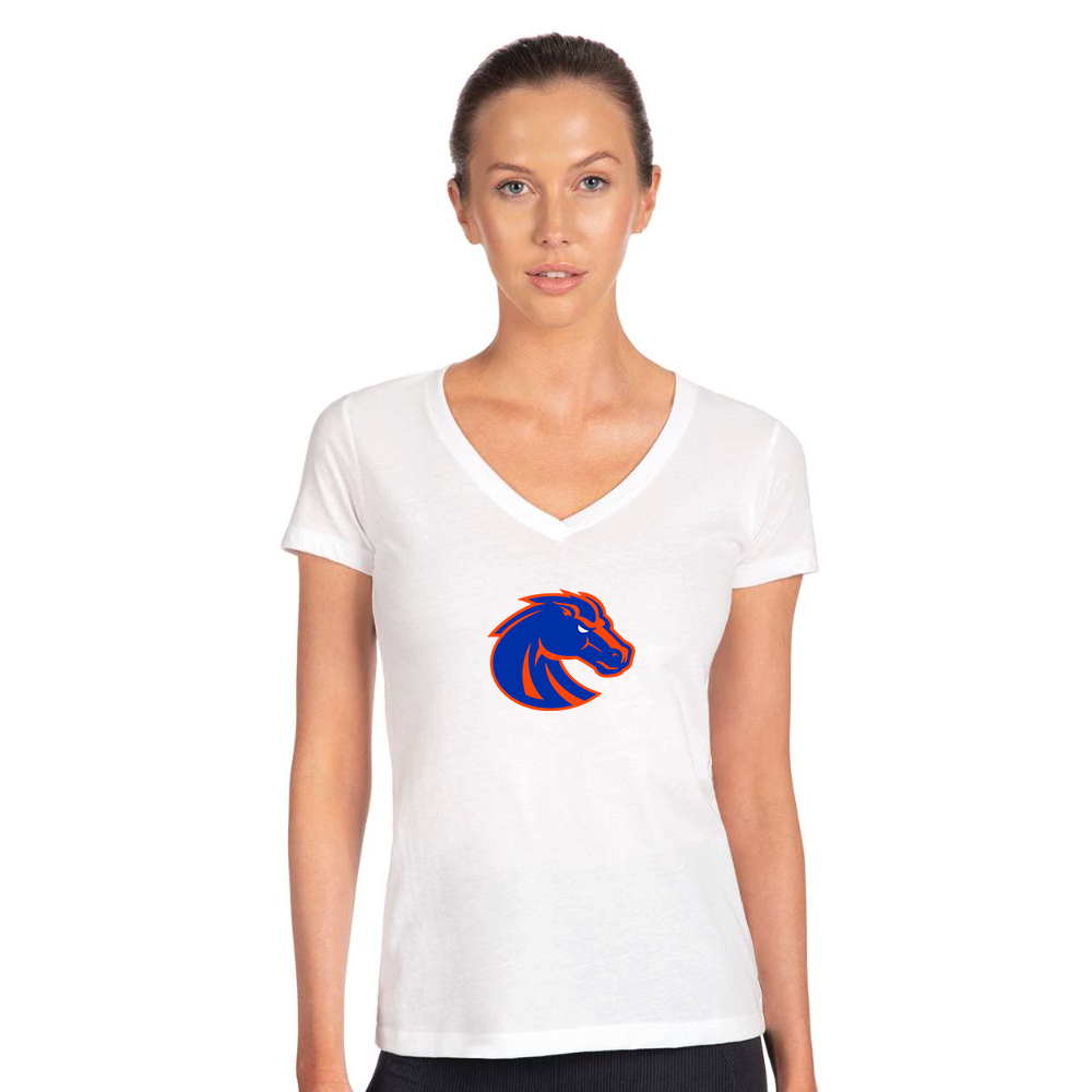 Women's Boise State Broncos   Next Level V-Neck T-Shirt