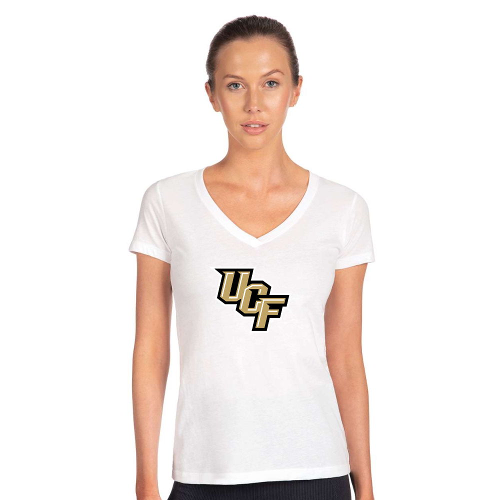 Women's Central Florida Knights  Next Level V-Neck T-Shirt