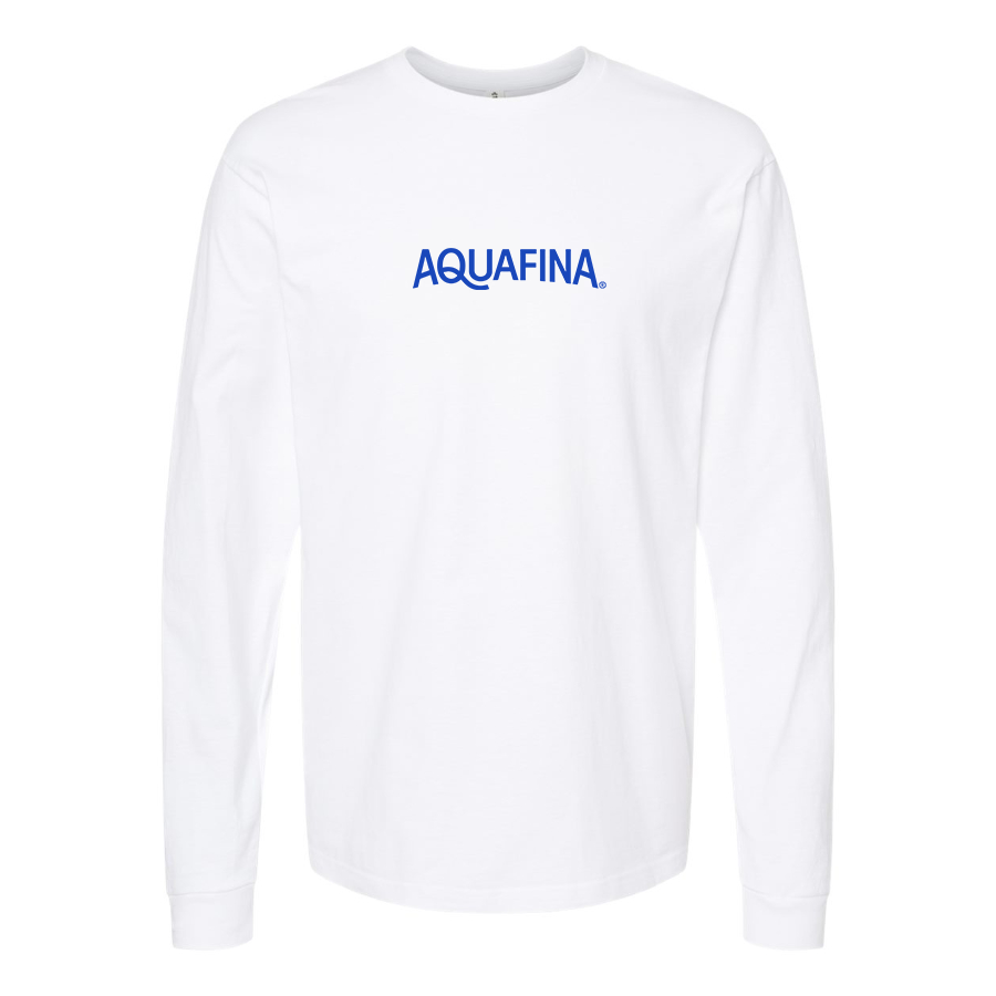 Men's Aquafina  Logo Cotton Long Sleeve T-Shirt