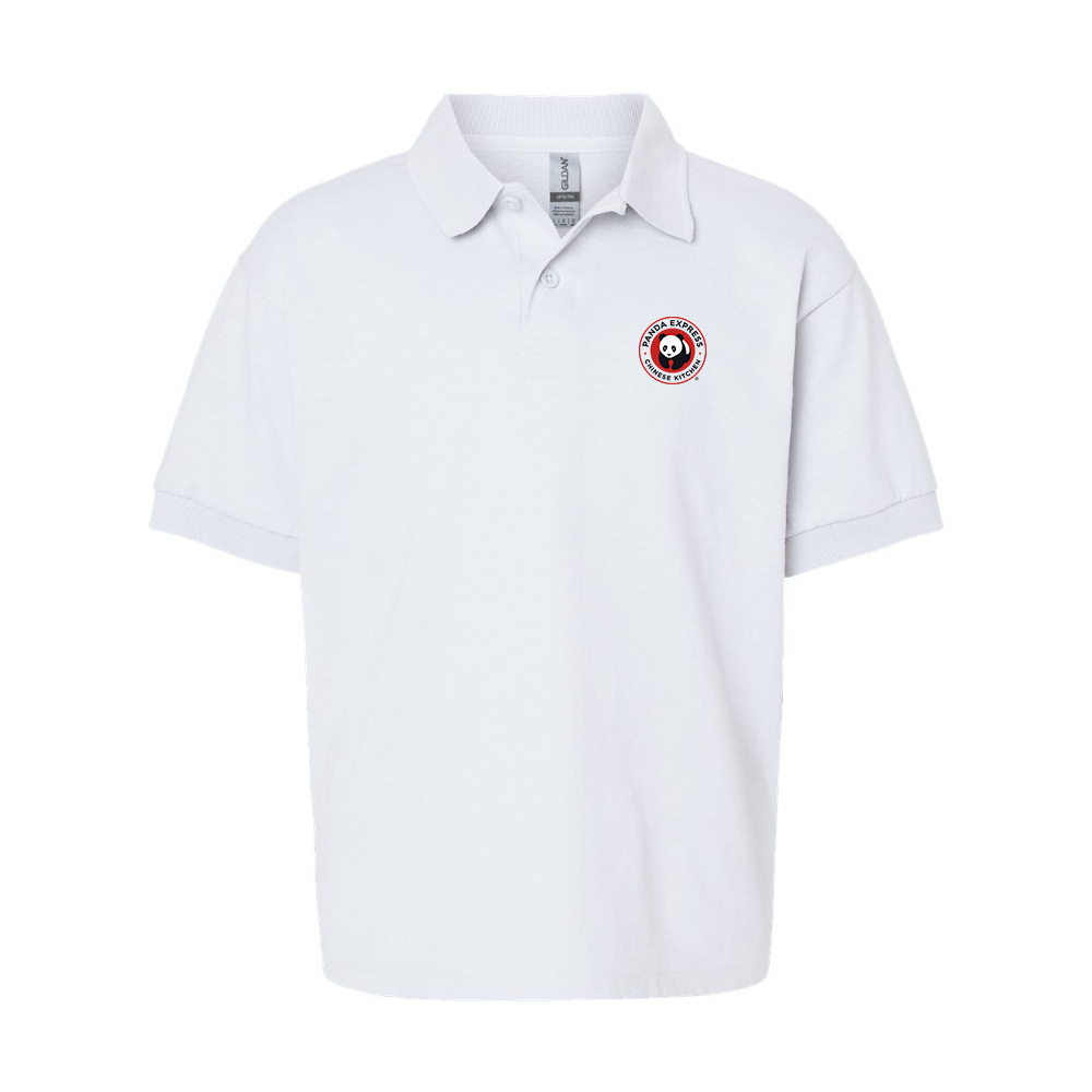 Youth Panda Express Gildan Dry Blend Jersey Polo
