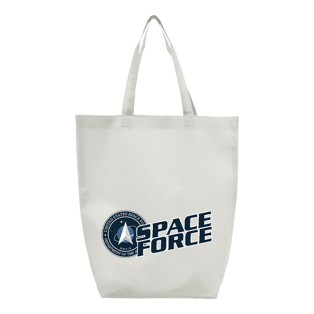 Space Force Q-Tees Non-Woven Gusset Bottom Tote