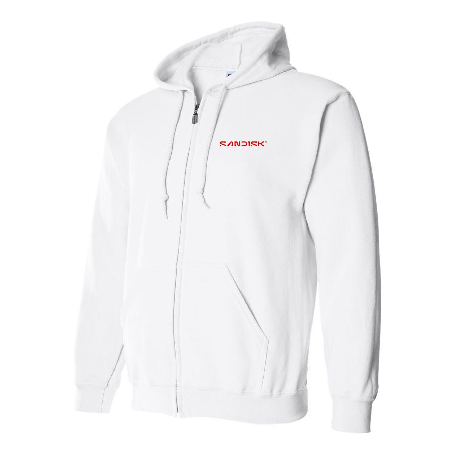 Men's  SanDisk Logo  Zipper Hoodie