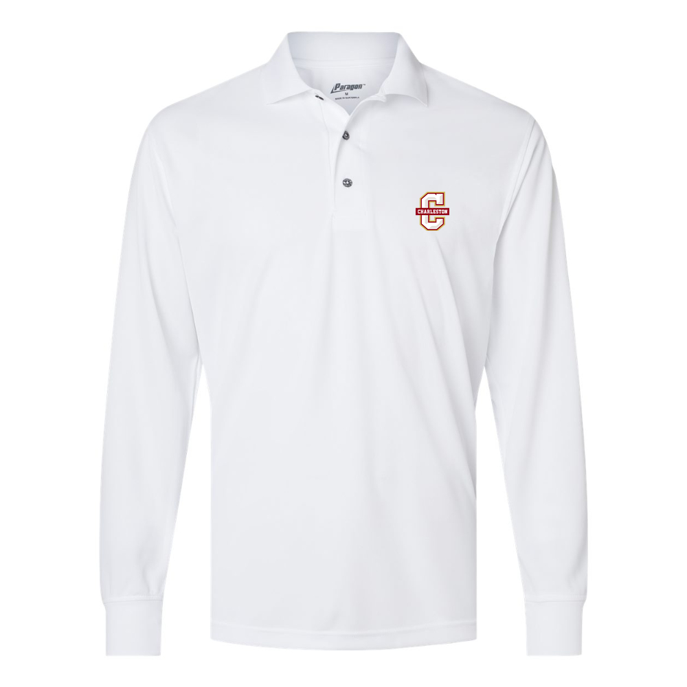 Men's Charleston Cougars Paragon Prescott Long Sleeve Polo
