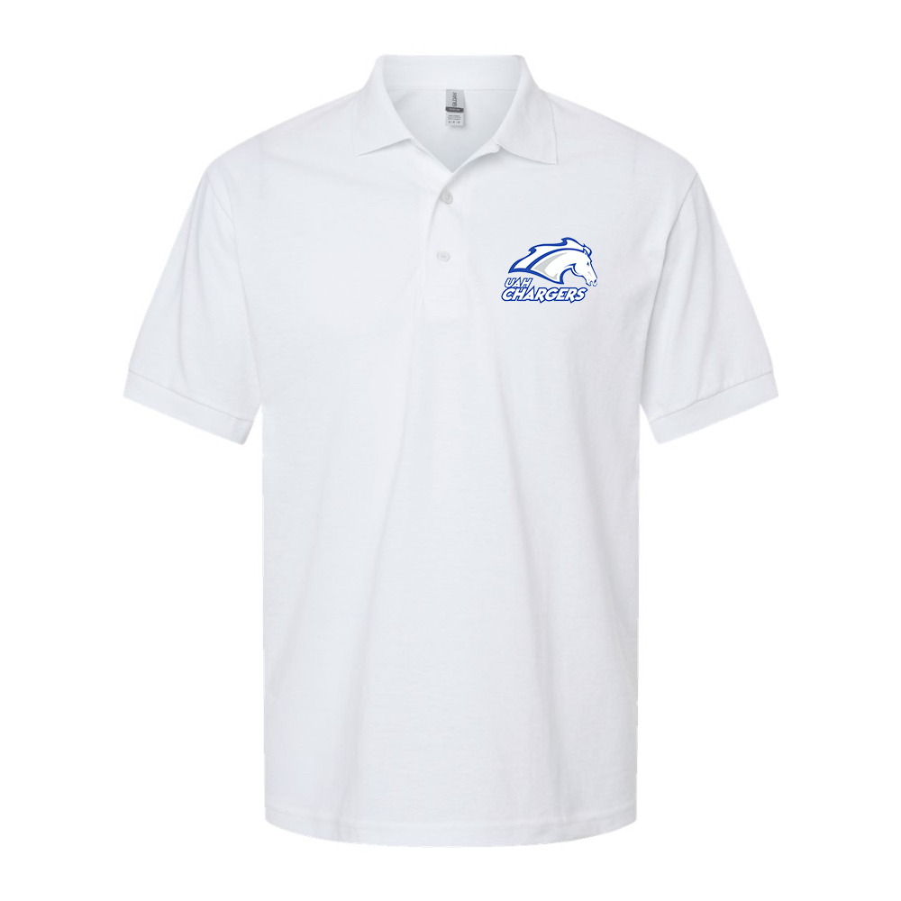 Men's Alabama Huntsville Chargers Wildcats Dry Blend Jersey Polo